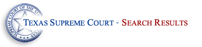 Texas Supreme Court Search Results